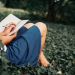 Woman,Studying,Outdoor